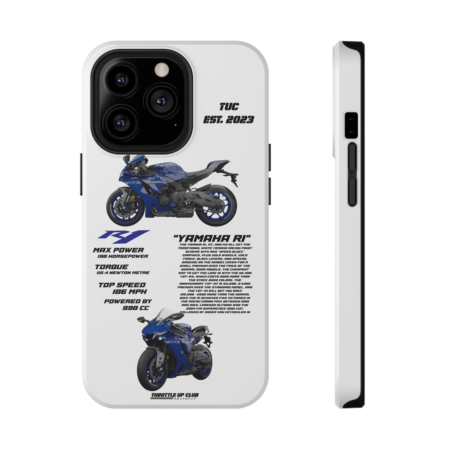 Copy of Copy of Copy of Ninja Kawasaki H2 PHONE CASE IN WHITE