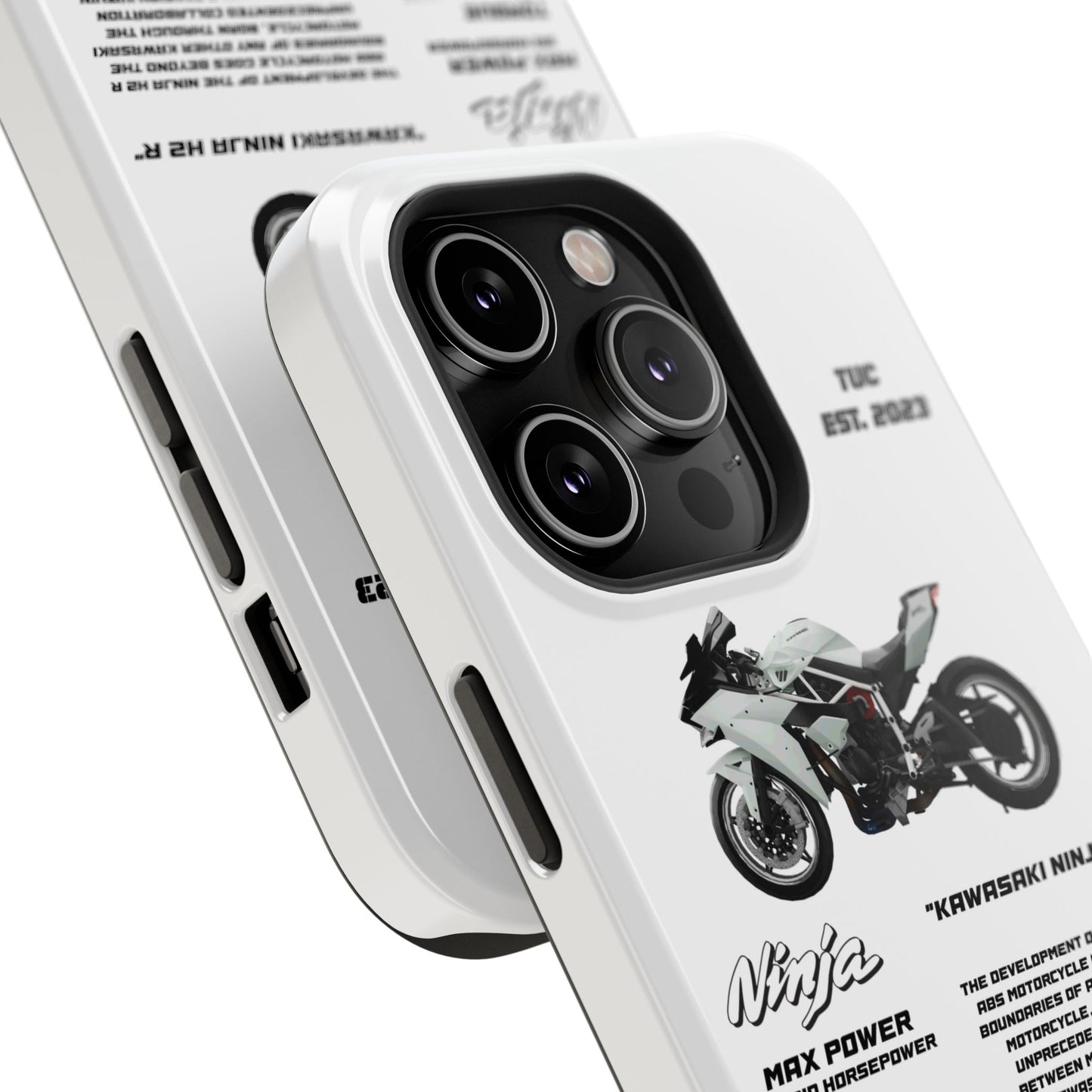 Ninja Kawasaki H2 PHONE CASE IN WHITE