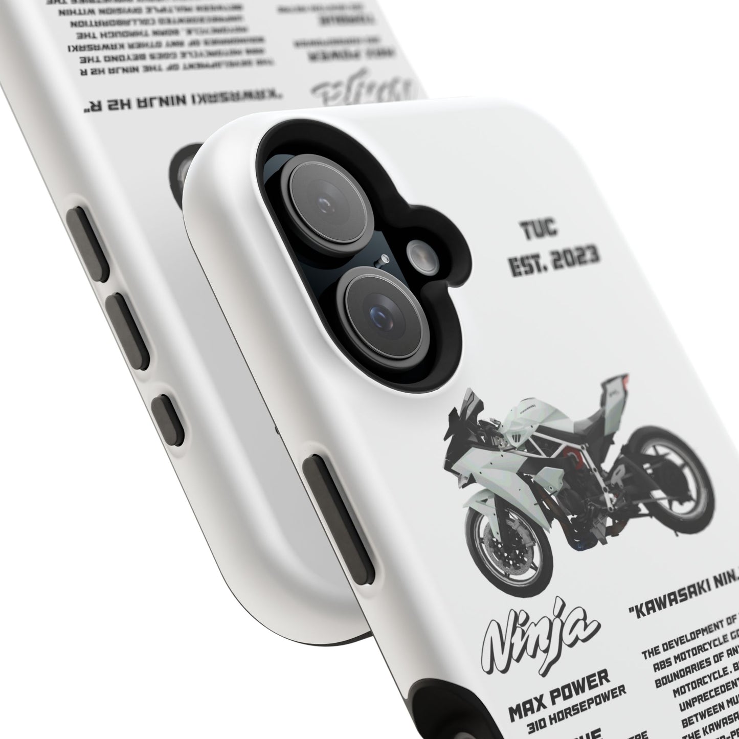 Ninja Kawasaki H2 PHONE CASE IN WHITE