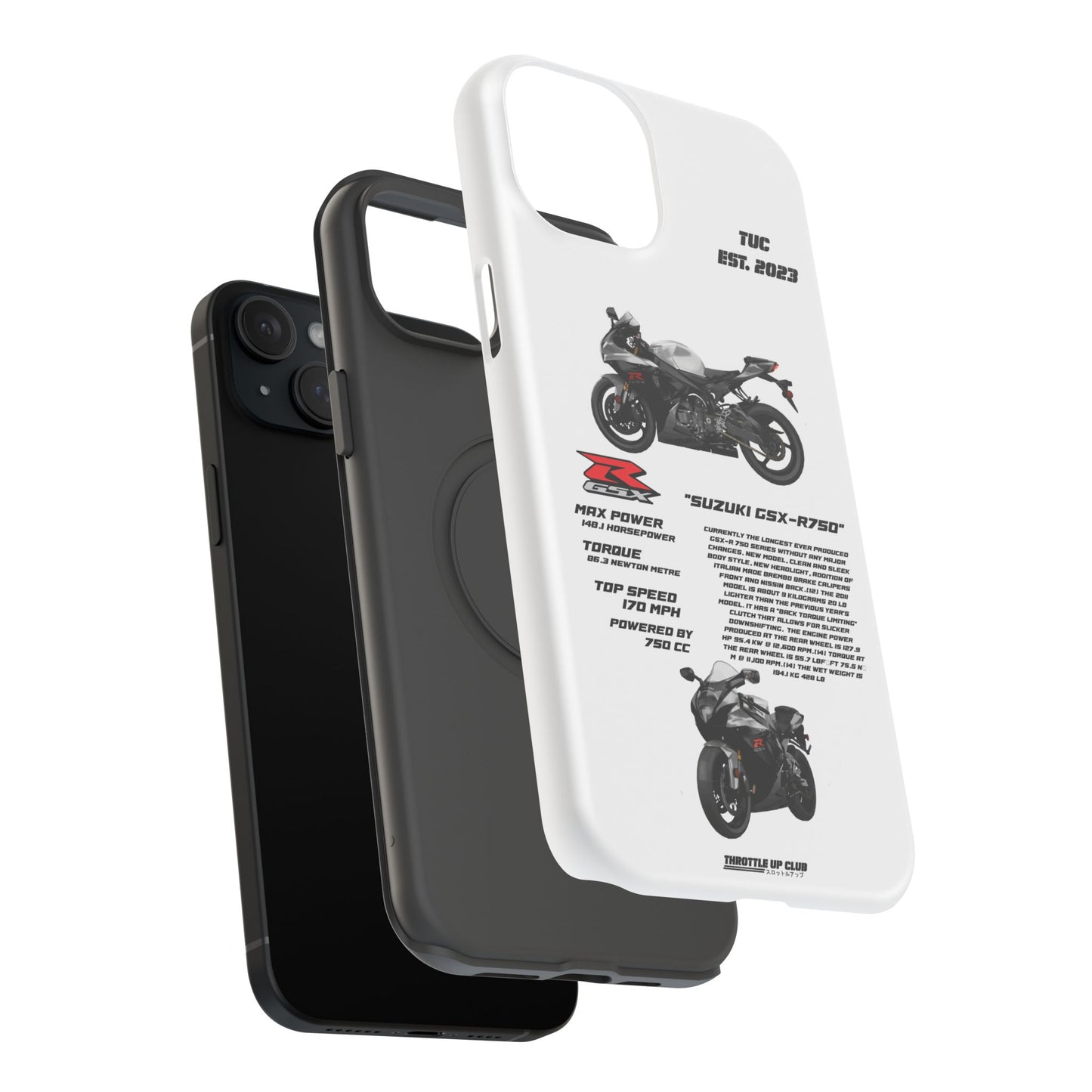 Copy of Copy of Ninja Kawasaki H2 PHONE CASE IN WHITE