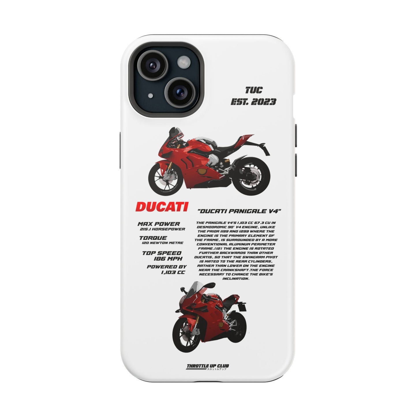 Copy of Ninja Kawasaki H2 PHONE CASE IN WHITE