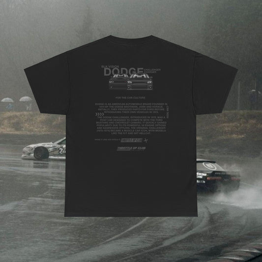 DODGE CHARGER AND CHALLENGER "BLK VISION" T-SHIRT IN BLACK