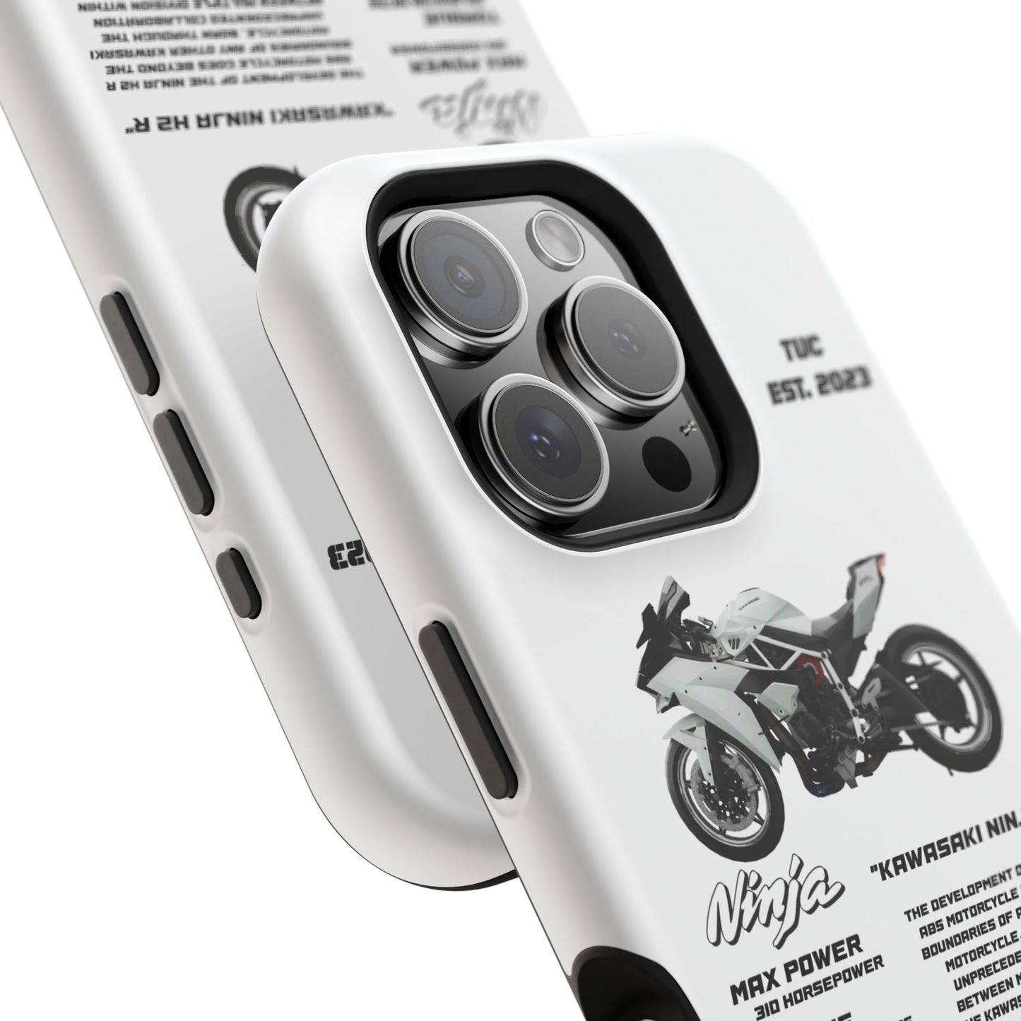 Ninja Kawasaki H2 PHONE CASE IN WHITE