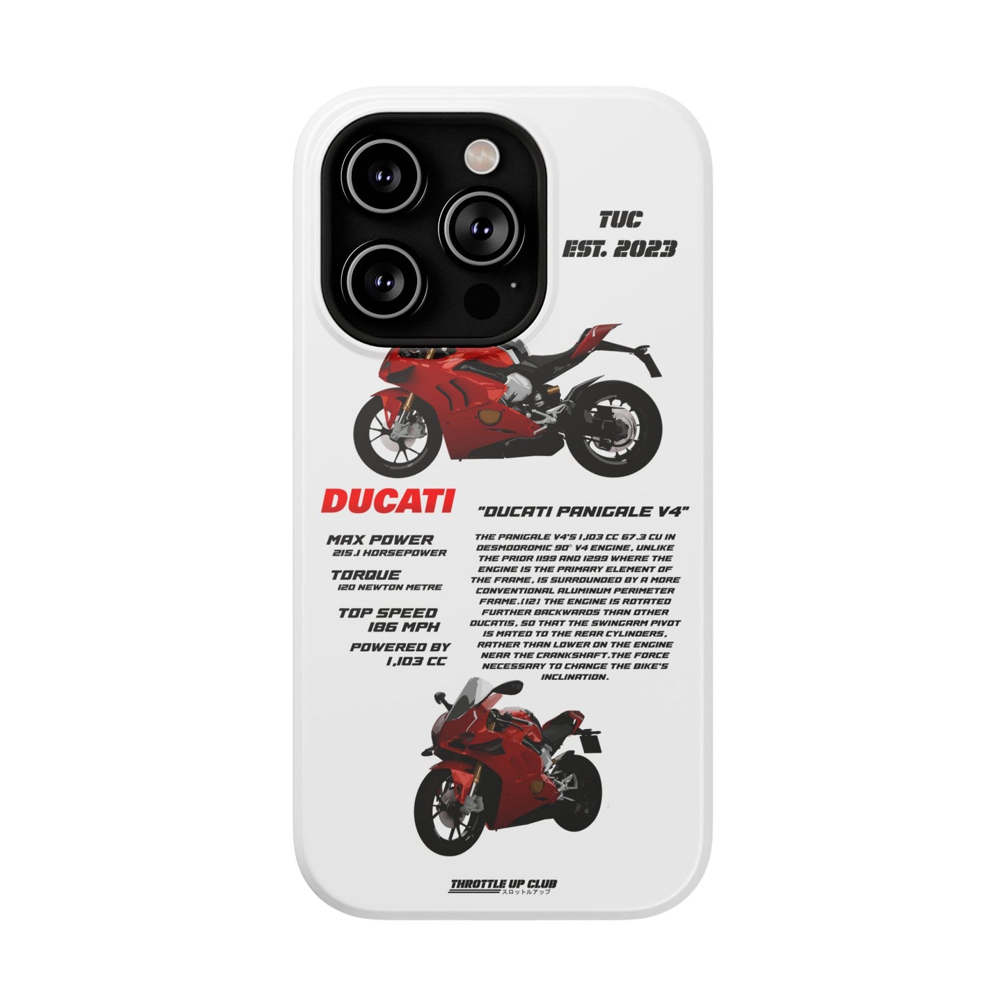 Copy of Ninja Kawasaki H2 PHONE CASE IN WHITE