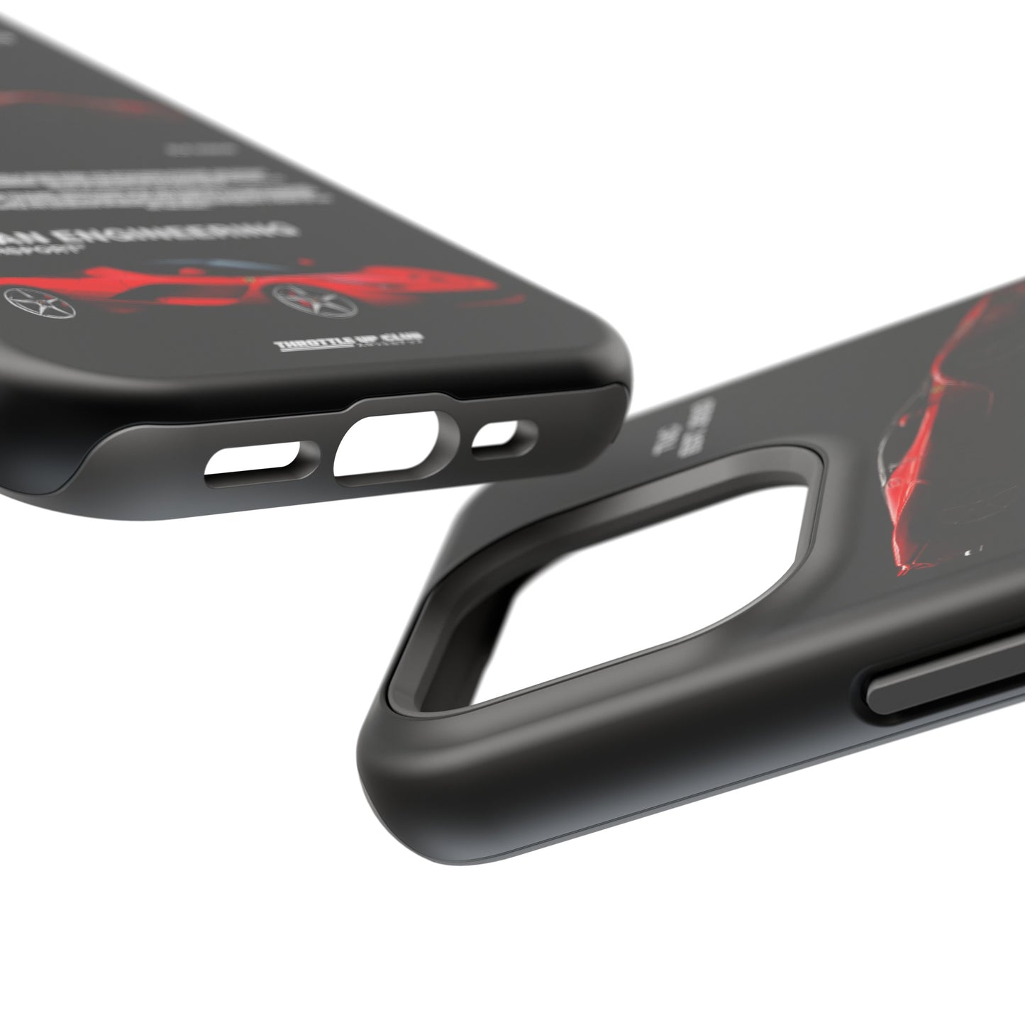 FERRARI LaFERRARI "ITALIAN ENGINEERING" BLK VISION PHONE CASE