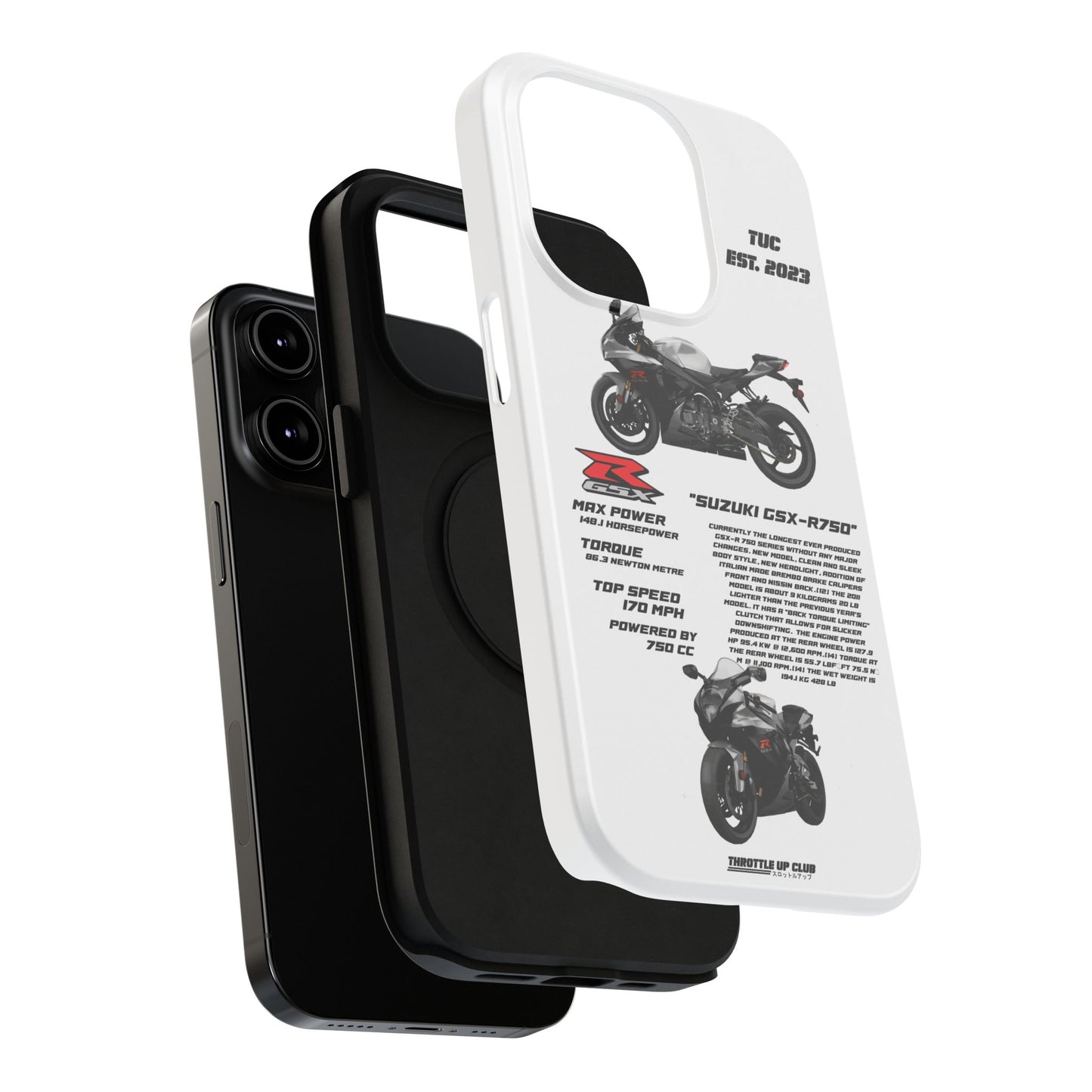 Copy of Copy of Ninja Kawasaki H2 PHONE CASE IN WHITE