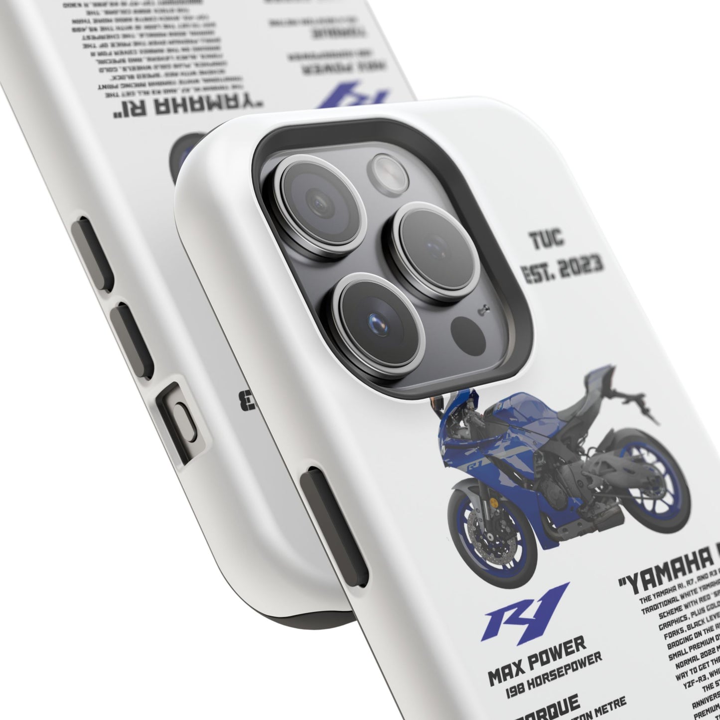 Copy of Copy of Copy of Ninja Kawasaki H2 PHONE CASE IN WHITE