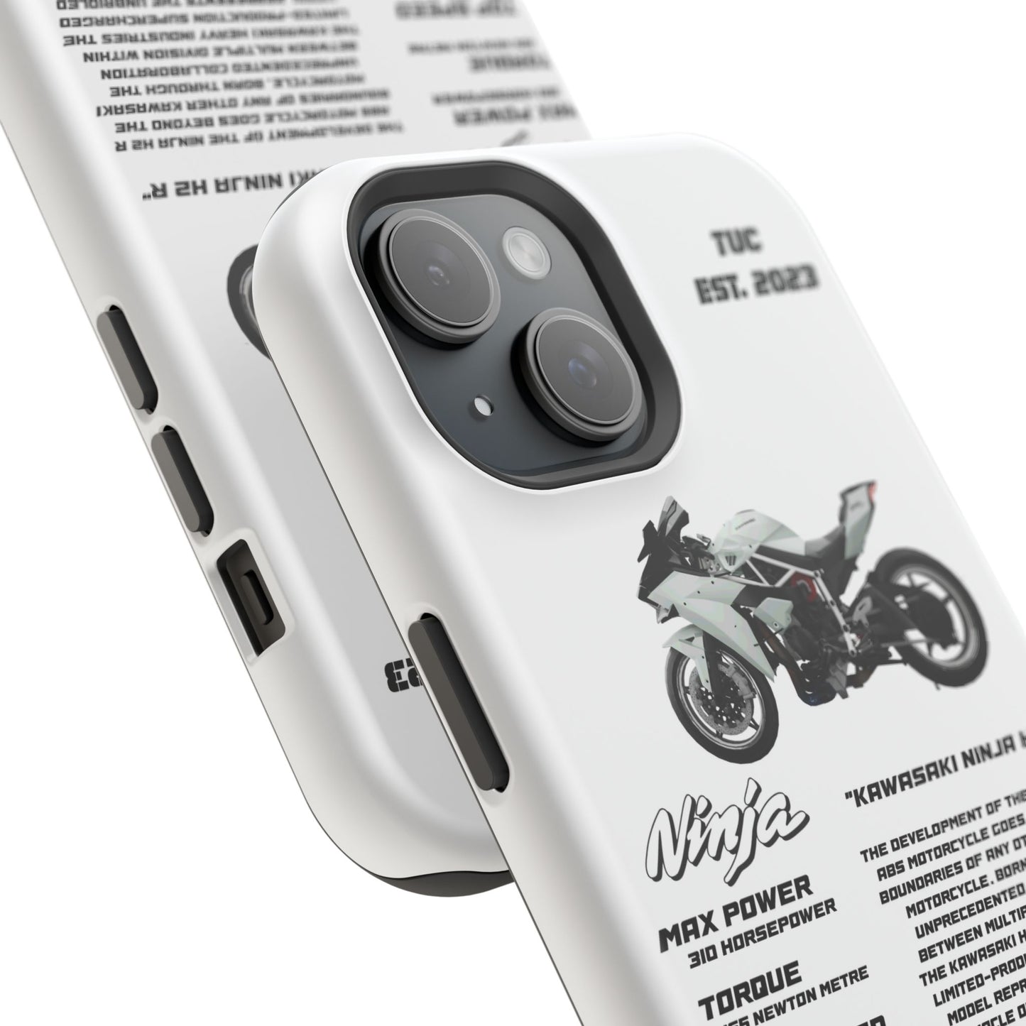 Ninja Kawasaki H2 PHONE CASE IN WHITE