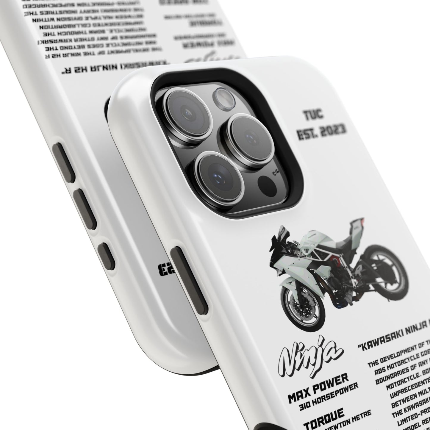 Ninja Kawasaki H2 PHONE CASE IN WHITE