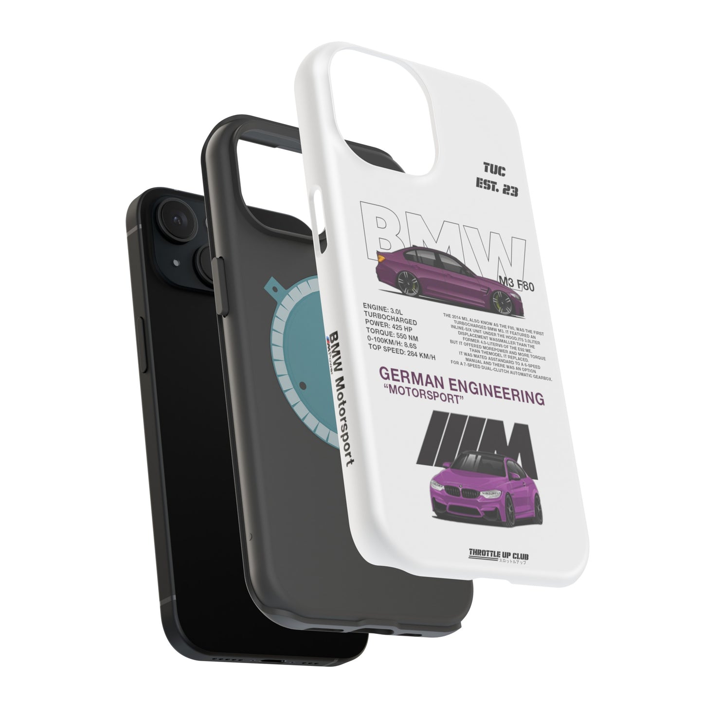 BMW M3 F80 PHONE CASE "GERMAN ENGENEERING"