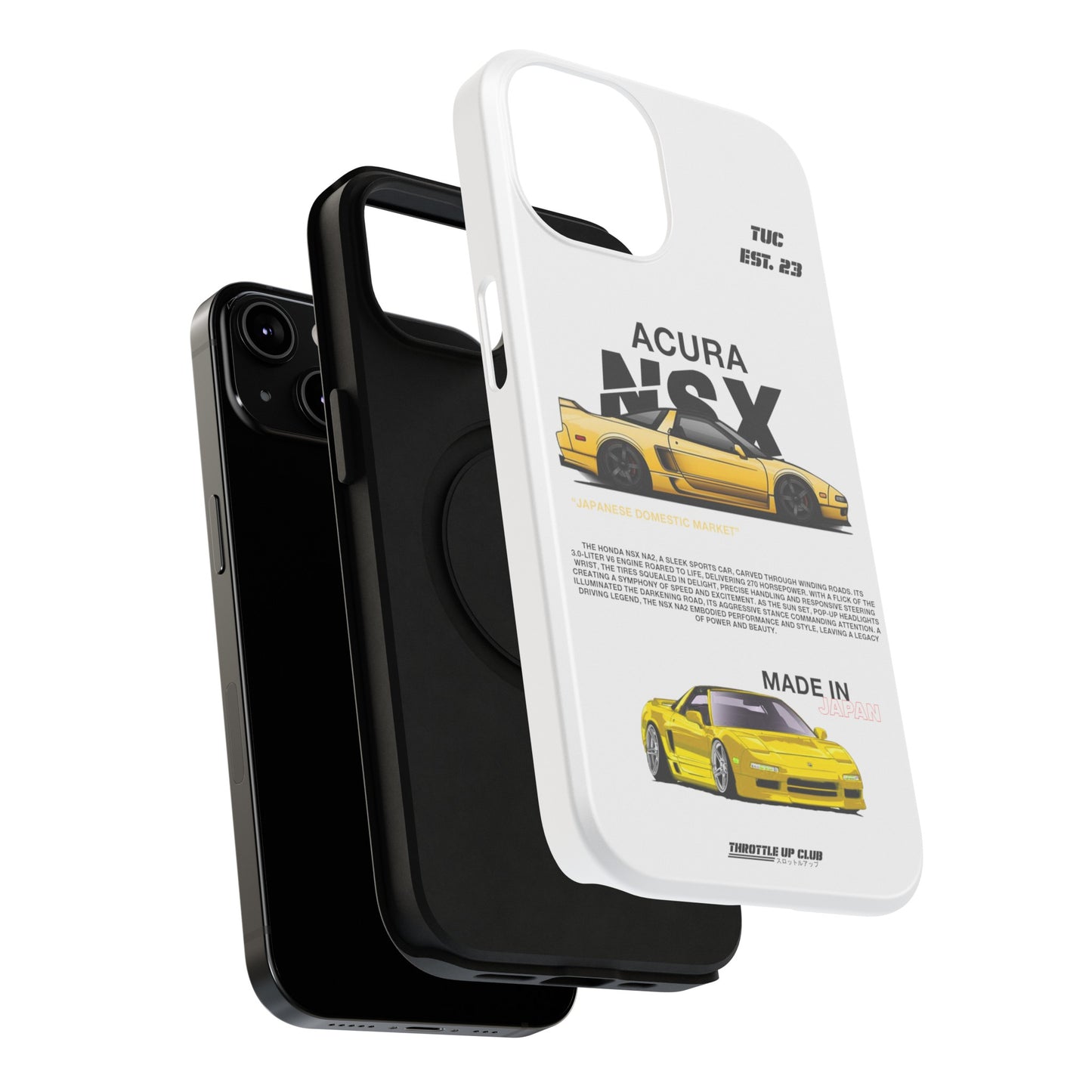 ACURA NSX NA2 PHONE CASE "JAPANESE ENGENEERING" OLD VERSIONS