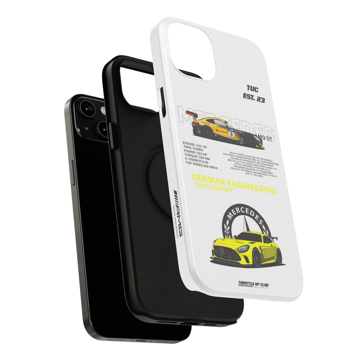 MERCEDES AMG GT PHONE CASE  "GERMAN ENGENEERING"