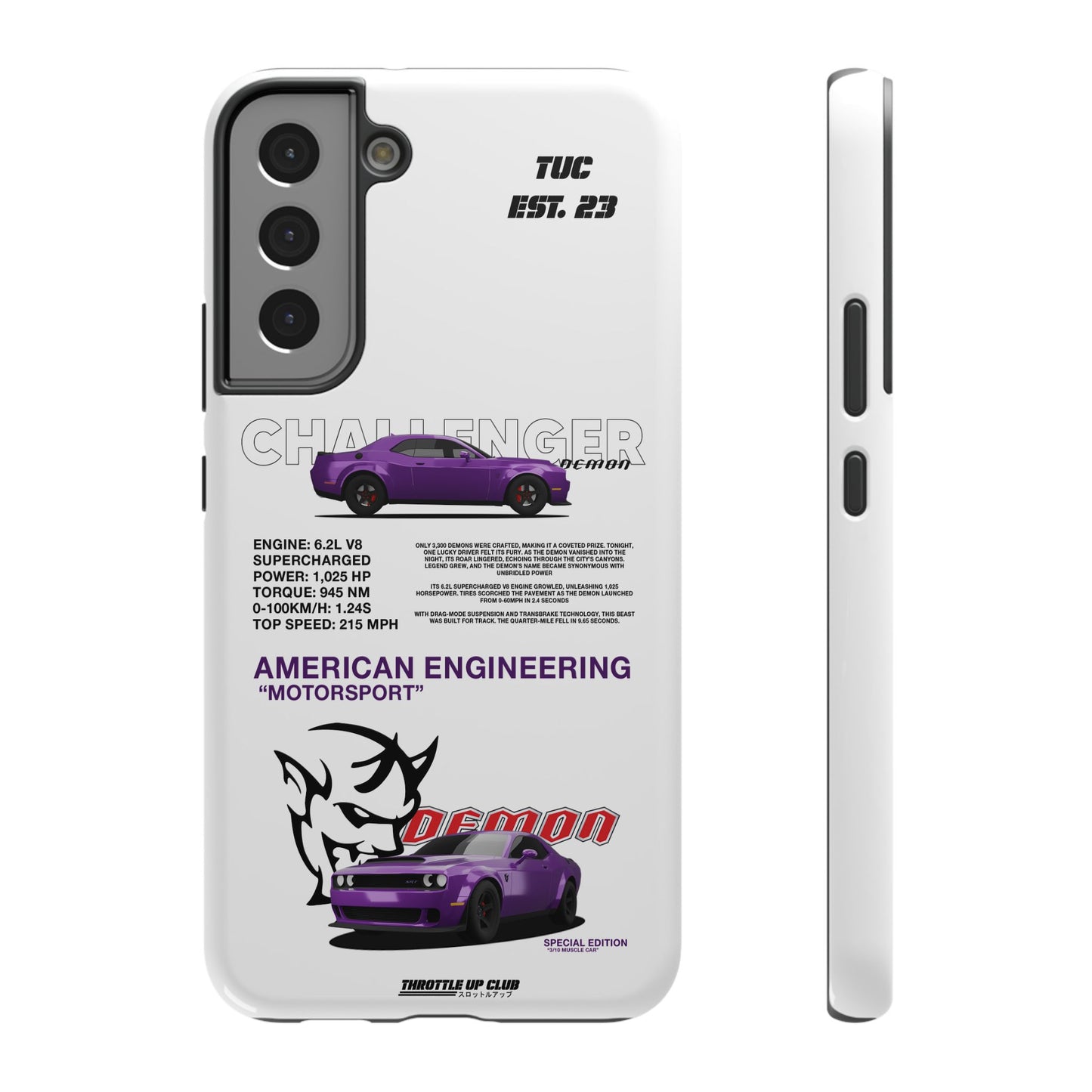 DODGE CHALLENGER DEMON "SPECIAL EDITION" AMERICAN ENGENEERING LINE 10 UNITS