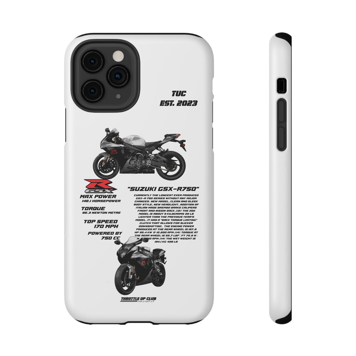 Copy of Copy of Ninja Kawasaki H2 PHONE CASE IN WHITE