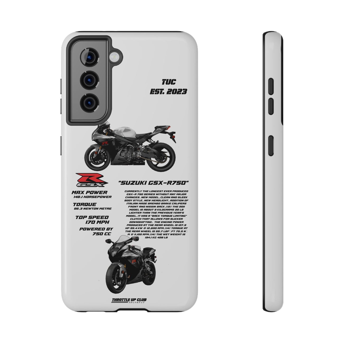 Copy of Copy of Ninja Kawasaki H2 PHONE CASE IN WHITE