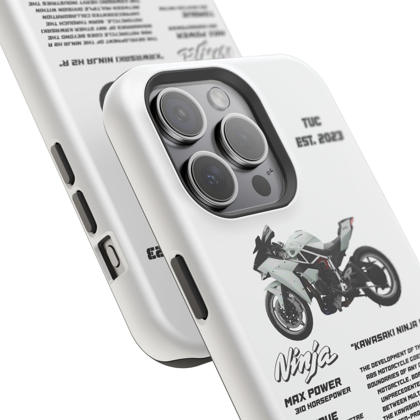 Ninja Kawasaki H2 PHONE CASE IN WHITE