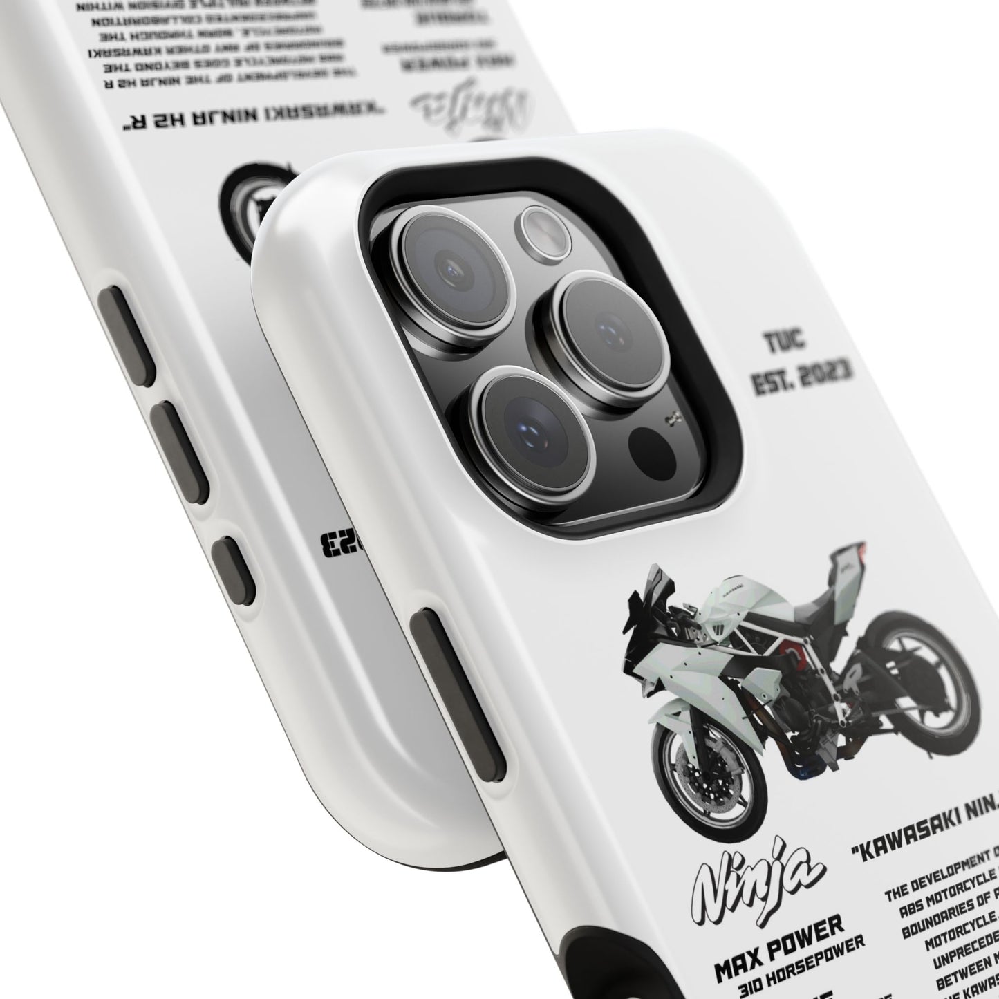 Ninja Kawasaki H2 PHONE CASE IN WHITE