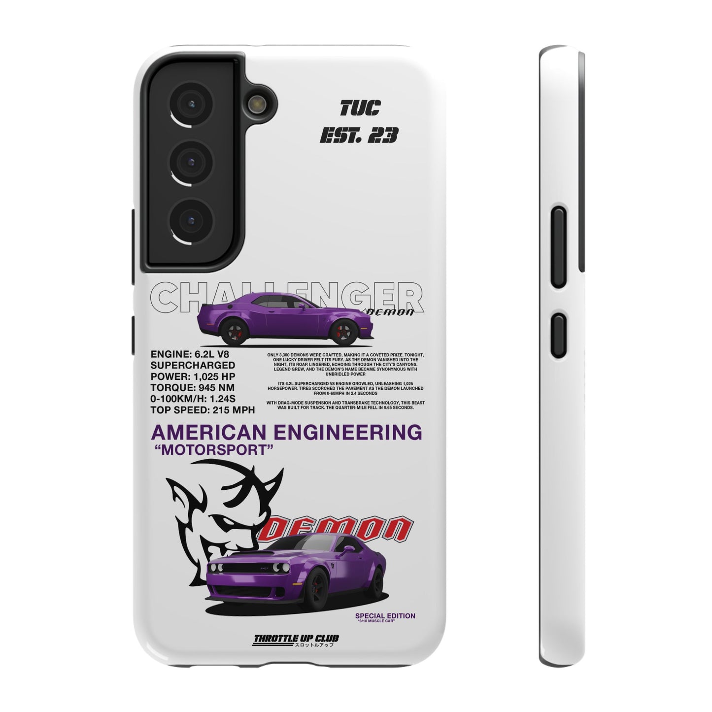 DODGE CHALLENGER DEMON "SPECIAL EDITION" AMERICAN ENGENEERING LINE 10 UNITS