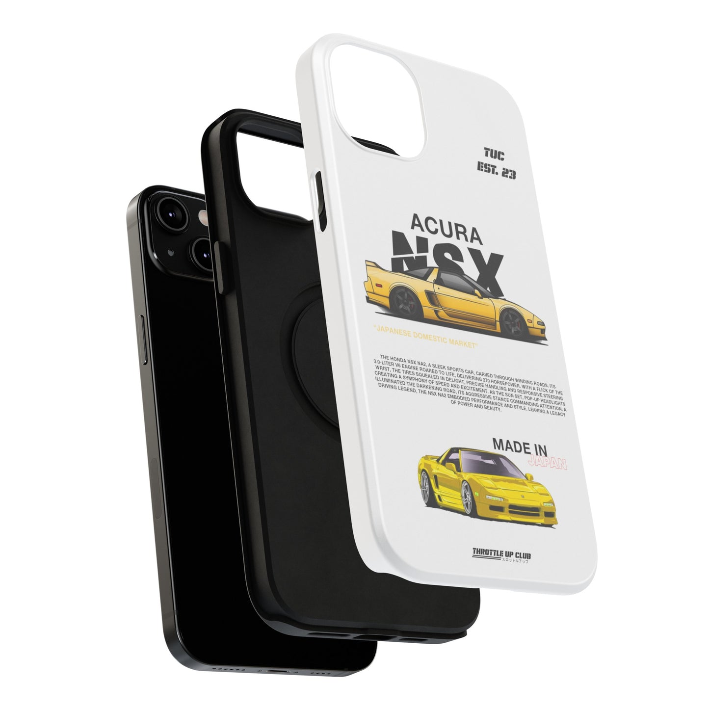 ACURA NSX NA2 PHONE CASE "JAPANESE ENGENEERING" OLD VERSIONS