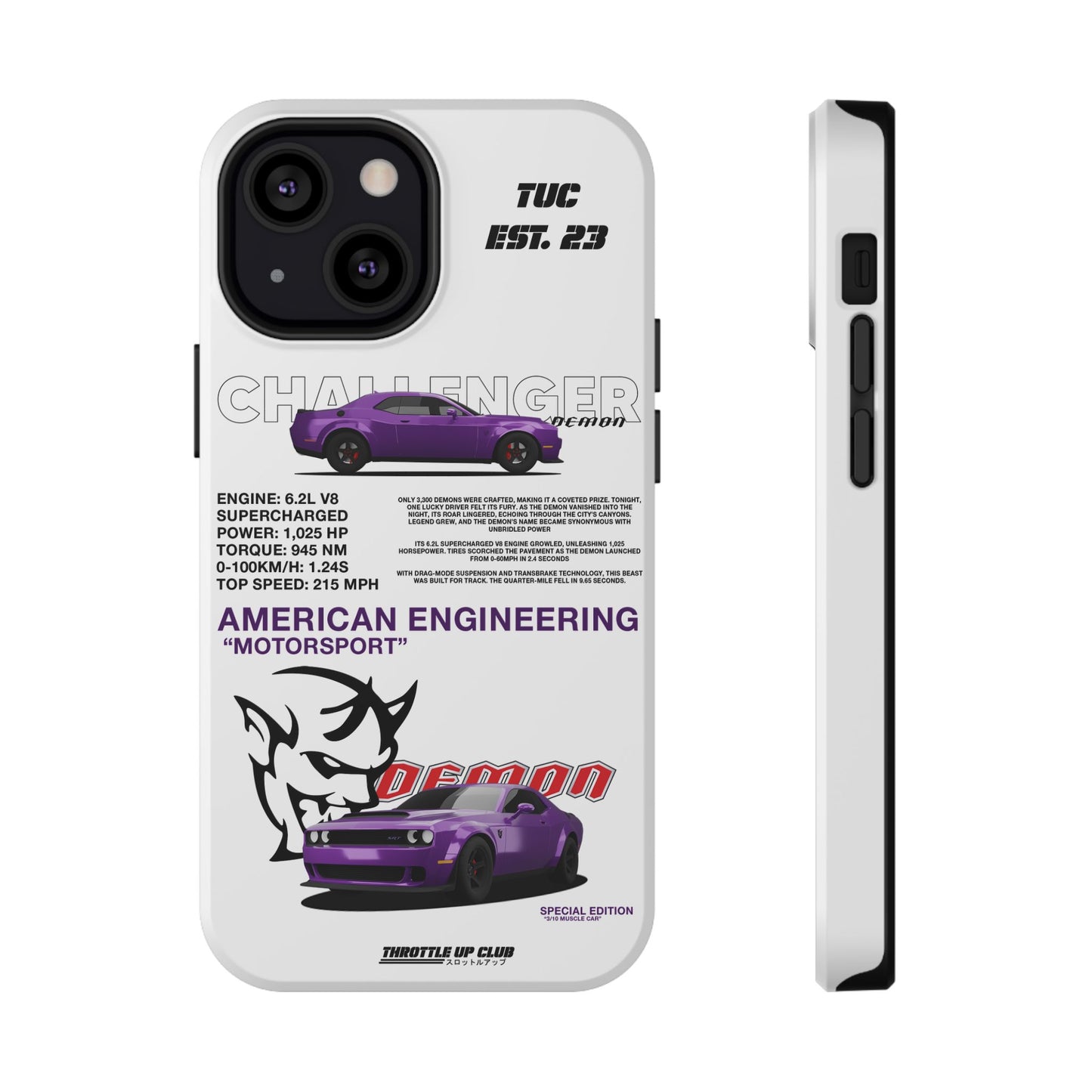 DODGE CHALLENGER DEMON "SPECIAL EDITION" AMERICAN ENGENEERING LINE 10 UNITS