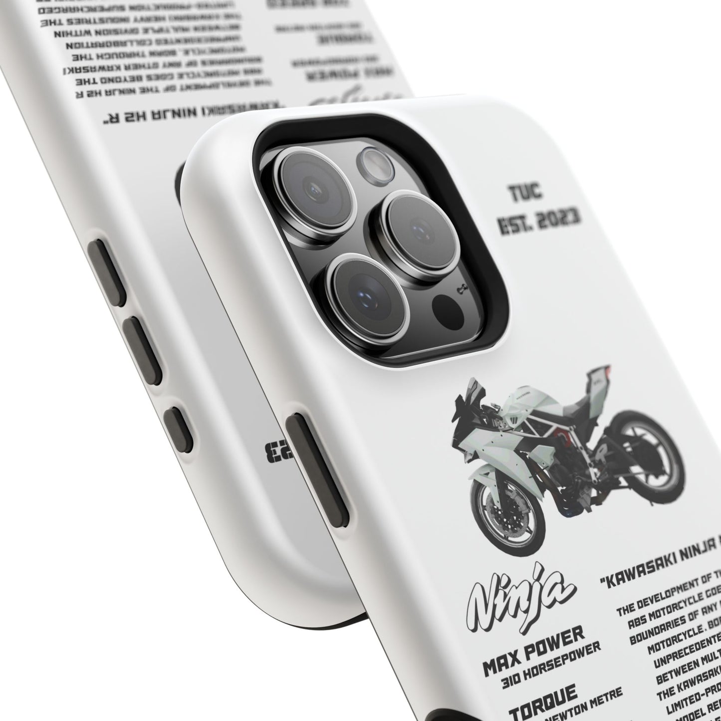 Ninja Kawasaki H2 PHONE CASE IN WHITE