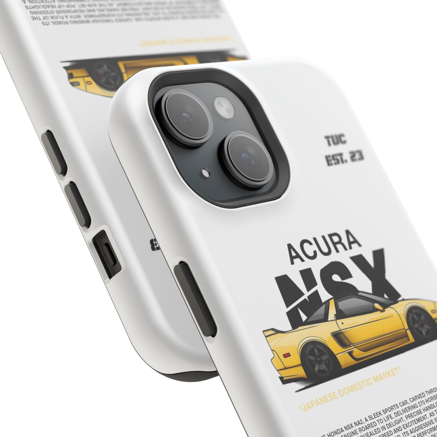 ACURA NSX NA2 PHONE CASE "JAPANESE ENGENEERING" OLD VERSIONS