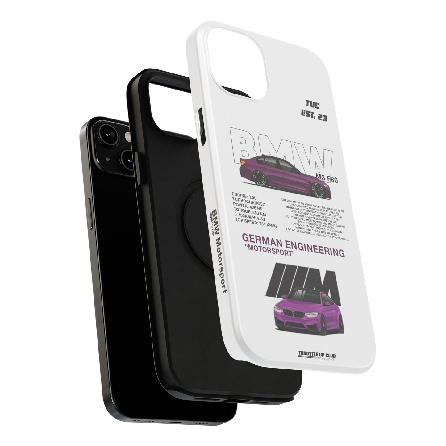 BMW M3 F80 PHONE CASE "GERMAN ENGENEERING"