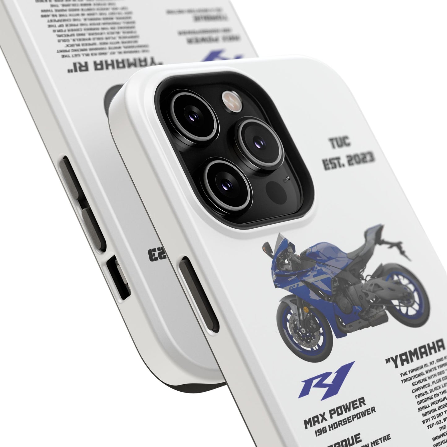 Copy of Copy of Copy of Ninja Kawasaki H2 PHONE CASE IN WHITE