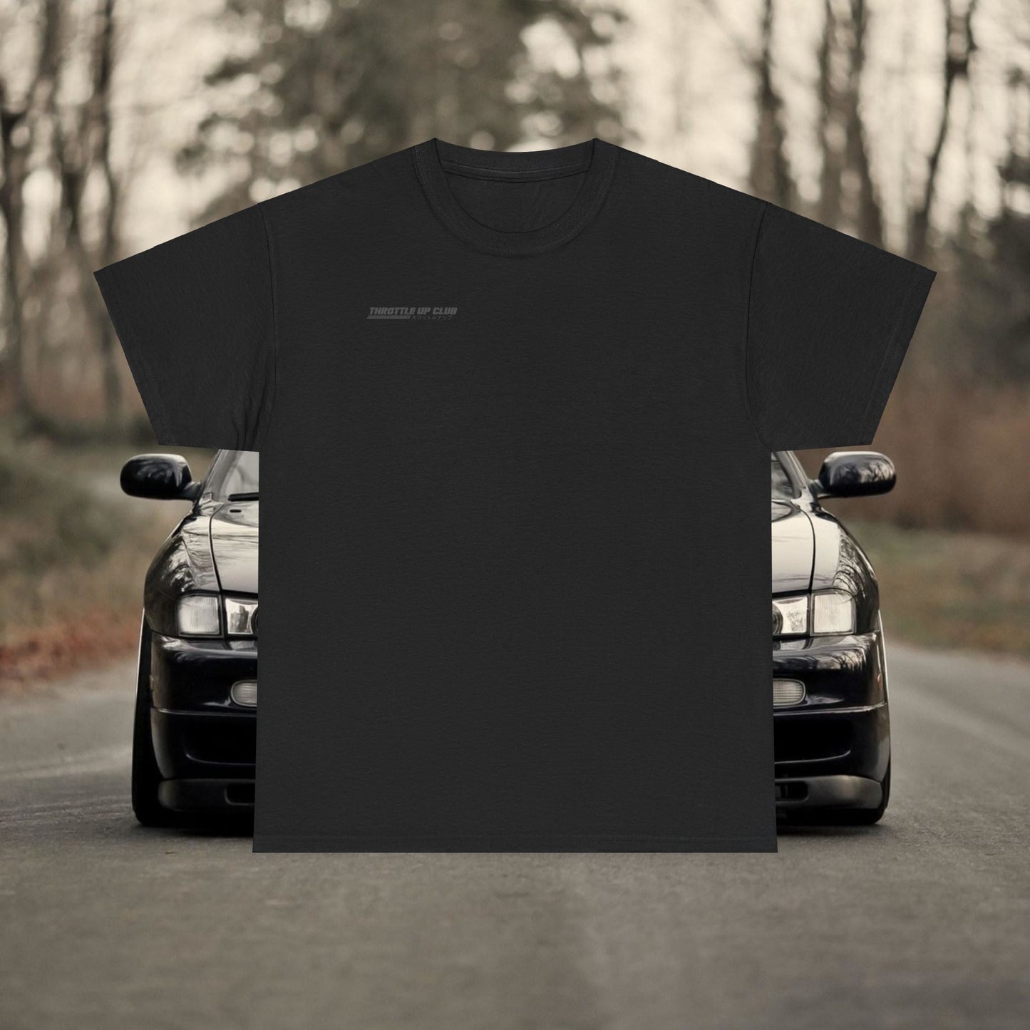 NISSAN SILVIA S15 AND NISSAN 180SX "BLK VISION" T-SHIRT IN BLACK