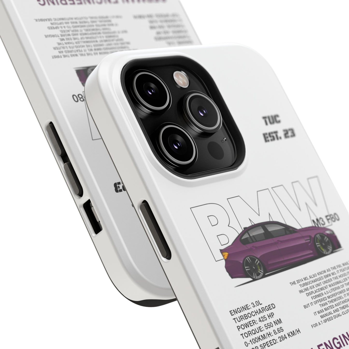 BMW M3 F80 PHONE CASE "GERMAN ENGENEERING"