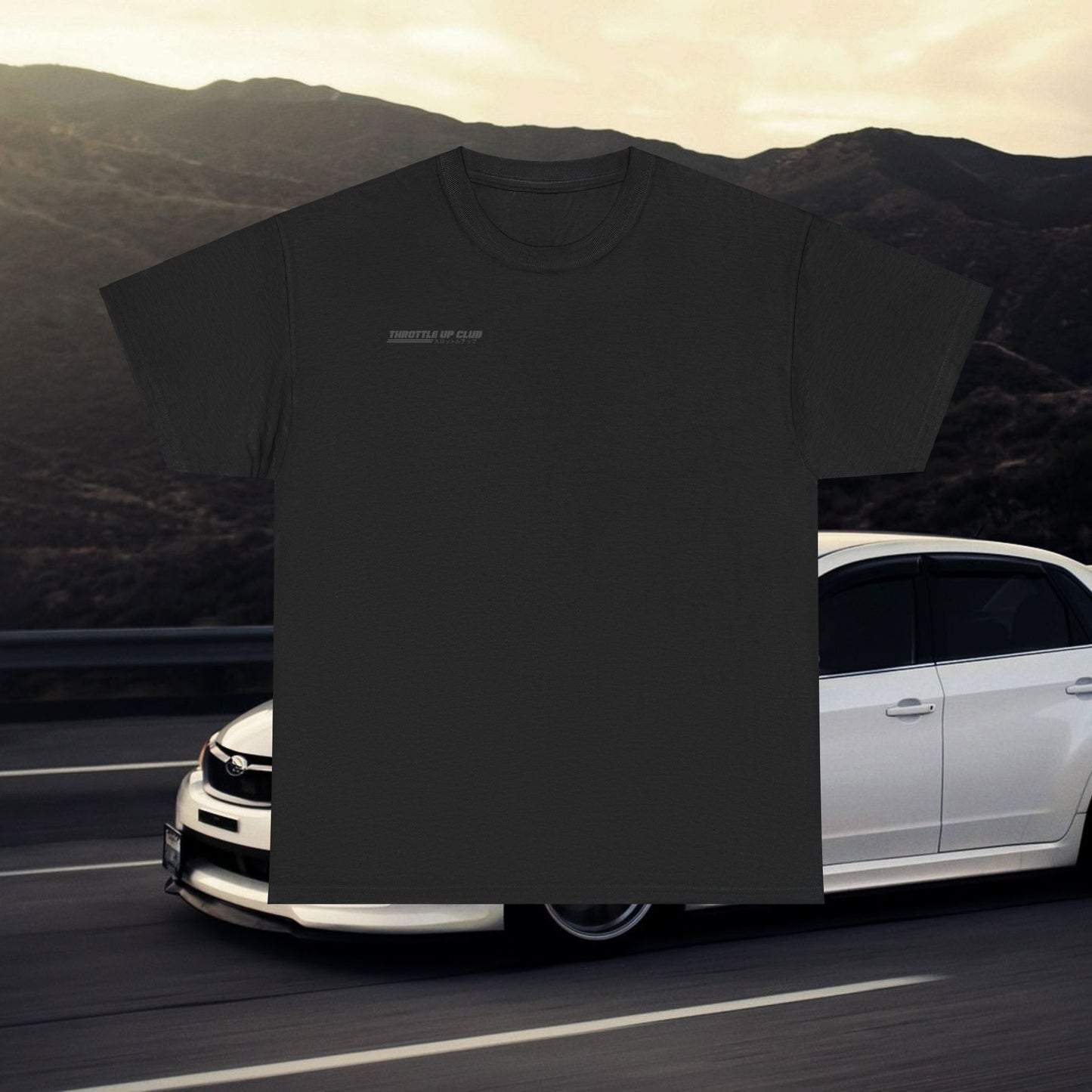 SUBARU IMPREZA AND SUBARU WRX "BLK VISION" T-SHIRT IN BLACK