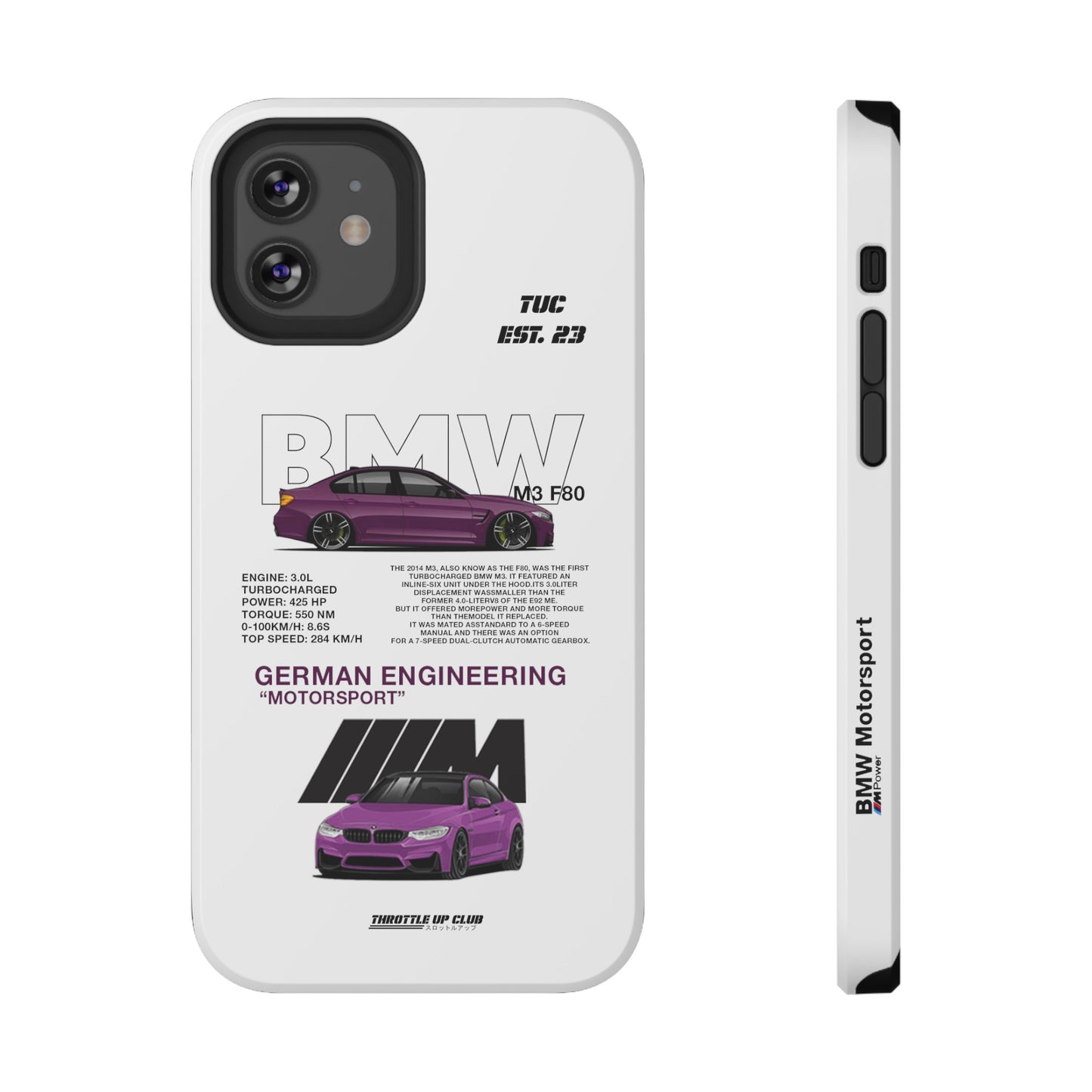 BMW M3 F80 PHONE CASE "GERMAN ENGENEERING"