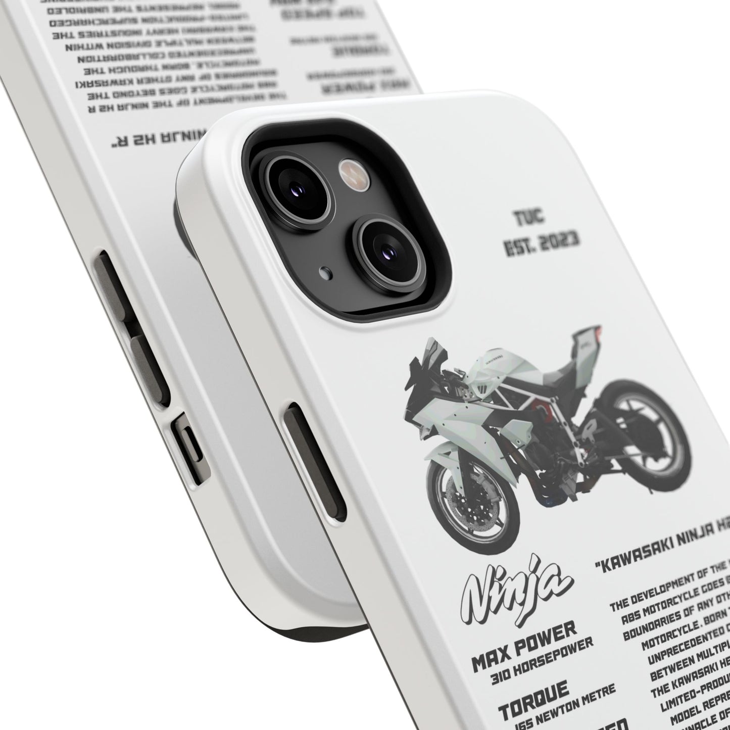 Ninja Kawasaki H2 PHONE CASE IN WHITE