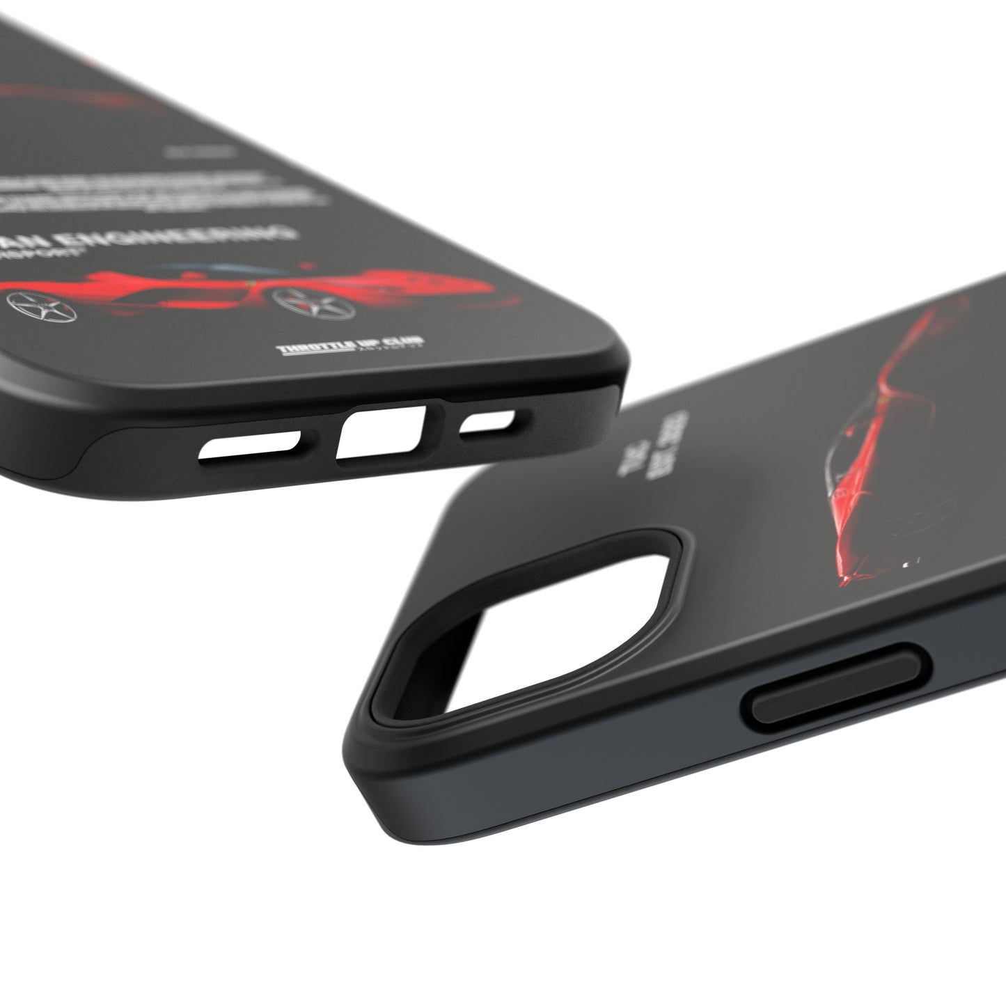 FERRARI LaFERRARI "ITALIAN ENGINEERING" BLK VISION PHONE CASE