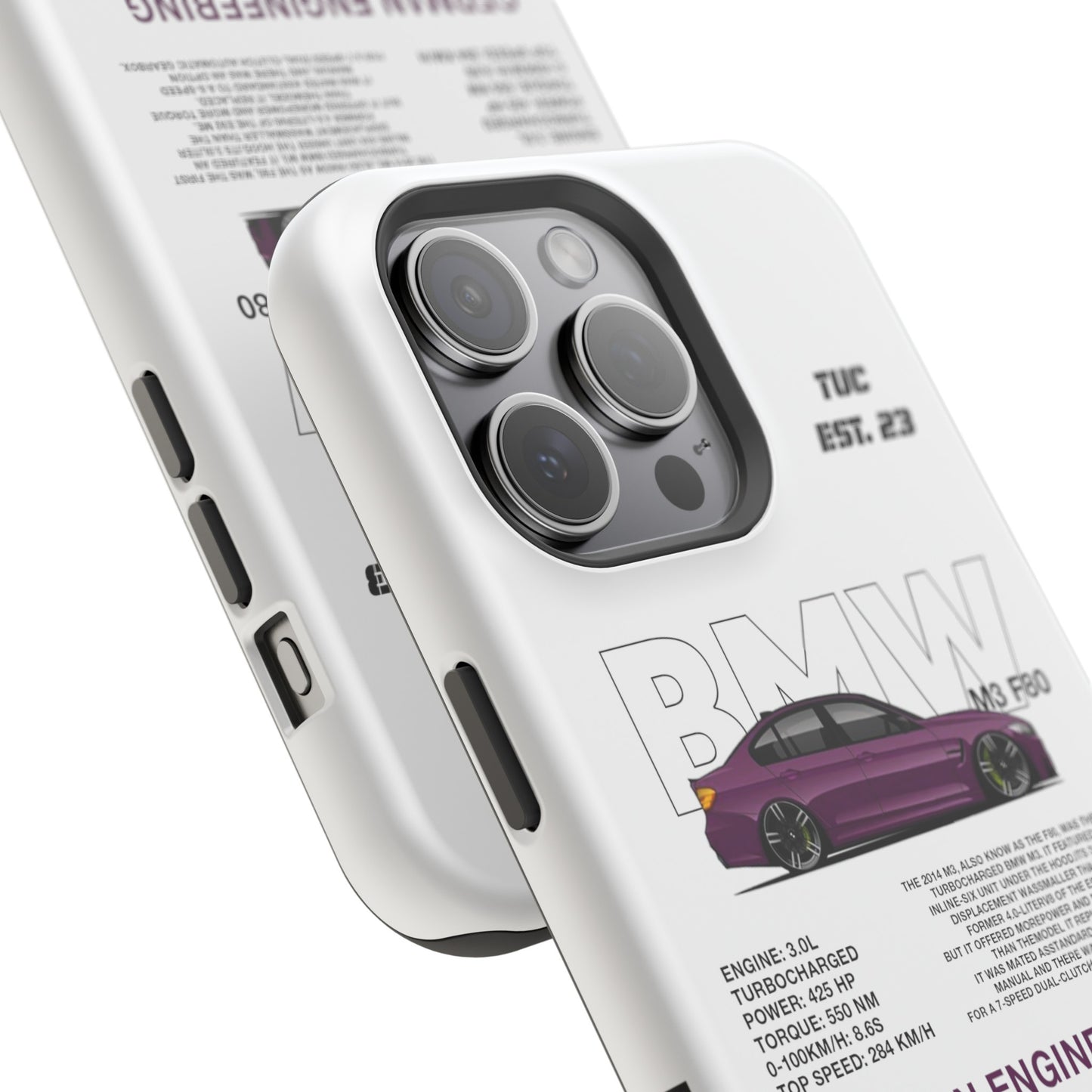 BMW M3 F80 PHONE CASE "GERMAN ENGENEERING"