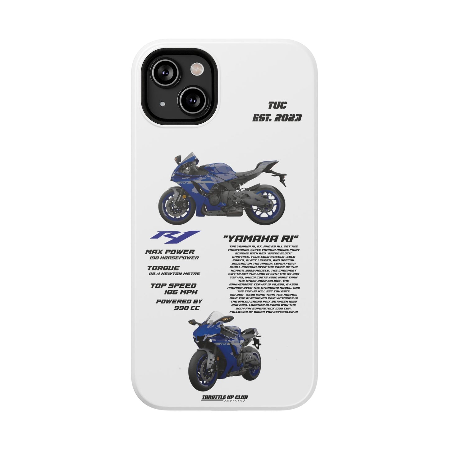 Copy of Copy of Copy of Ninja Kawasaki H2 PHONE CASE IN WHITE