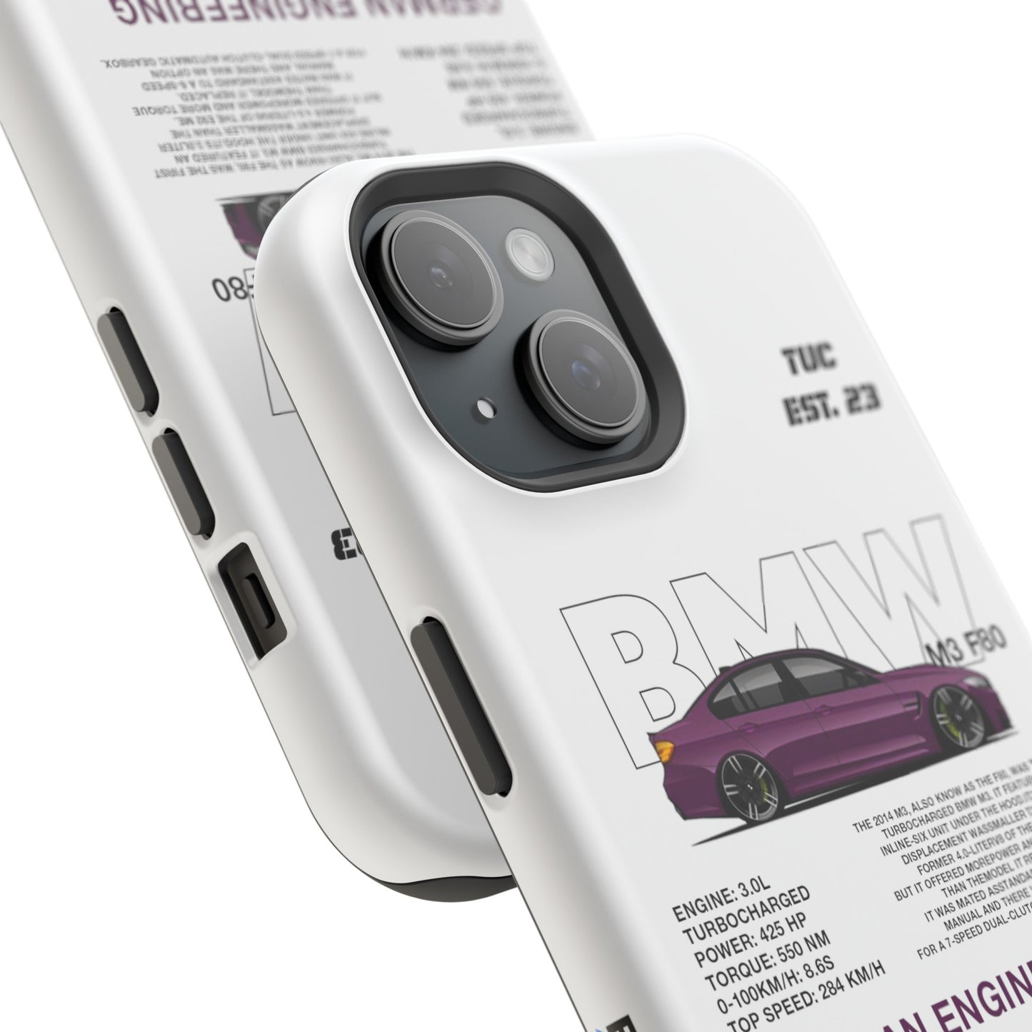 BMW M3 F80 PHONE CASE "GERMAN ENGENEERING"