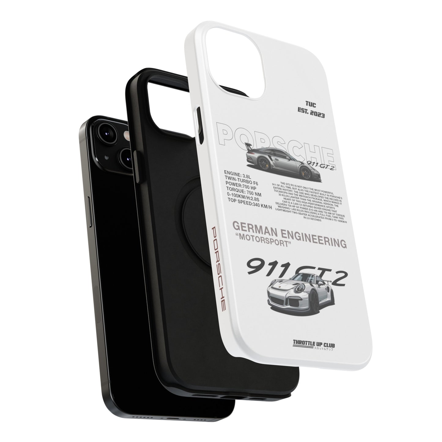 PORSCHE 911 GT2 RS PHONE CASE  "GERMAN ENGENEERING"