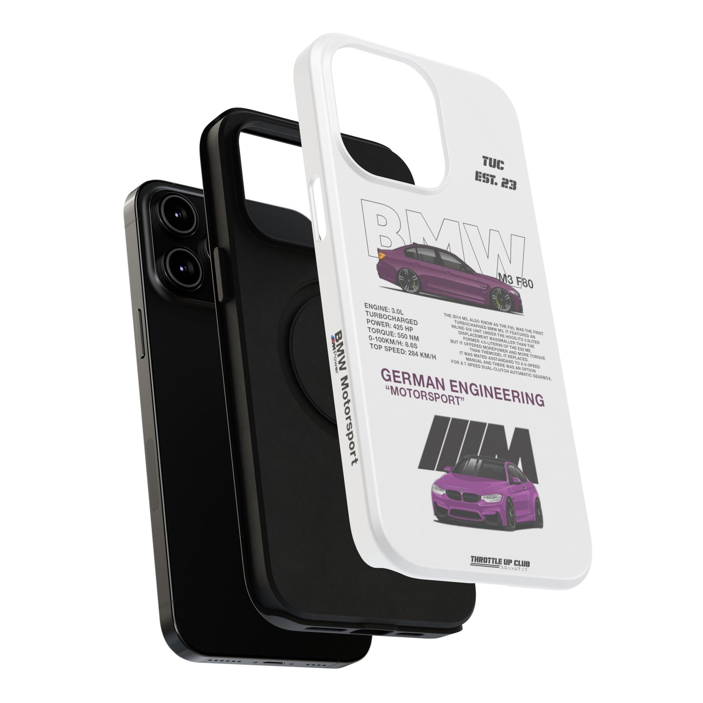 BMW M3 F80 PHONE CASE "GERMAN ENGENEERING"