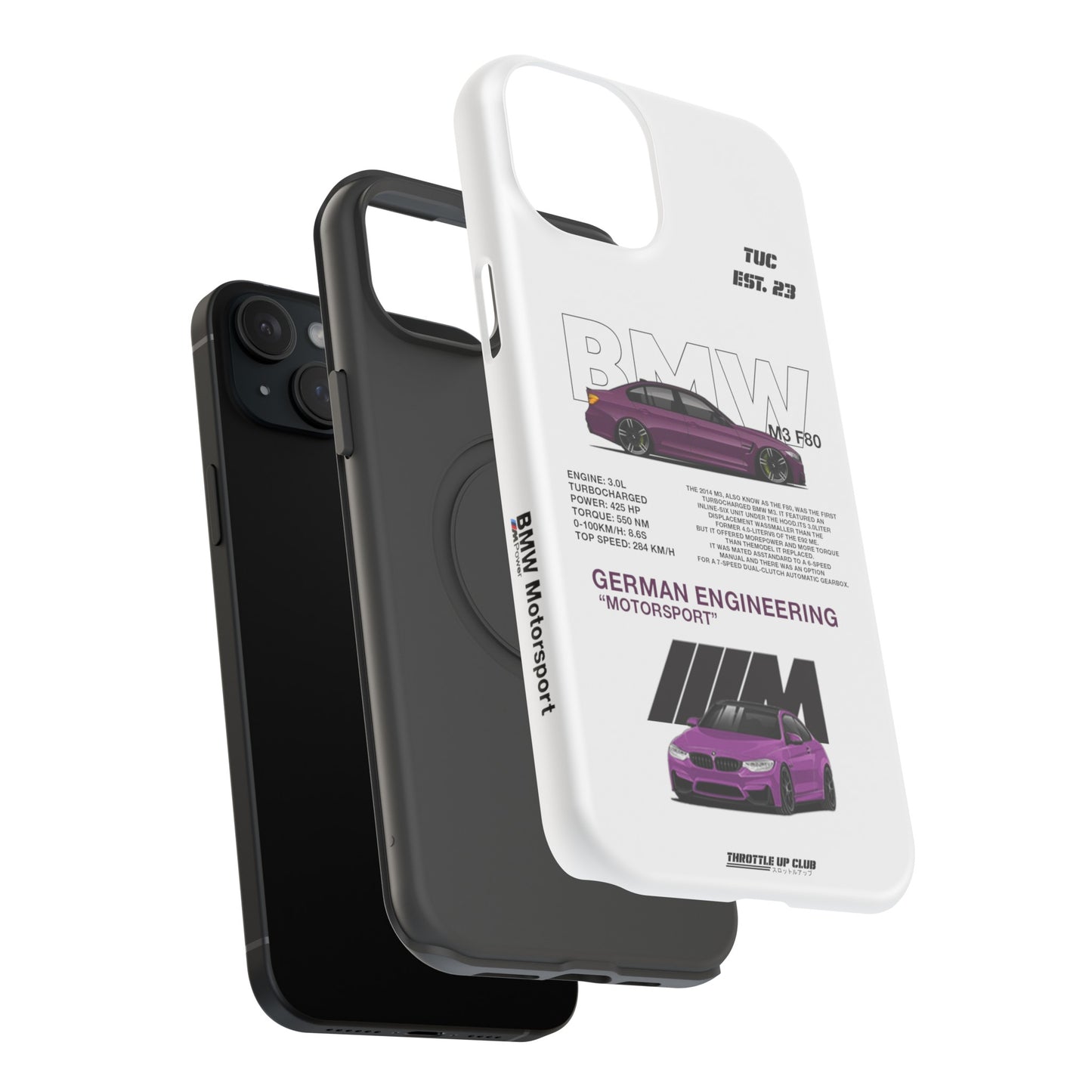 BMW M3 F80 PHONE CASE "GERMAN ENGENEERING"