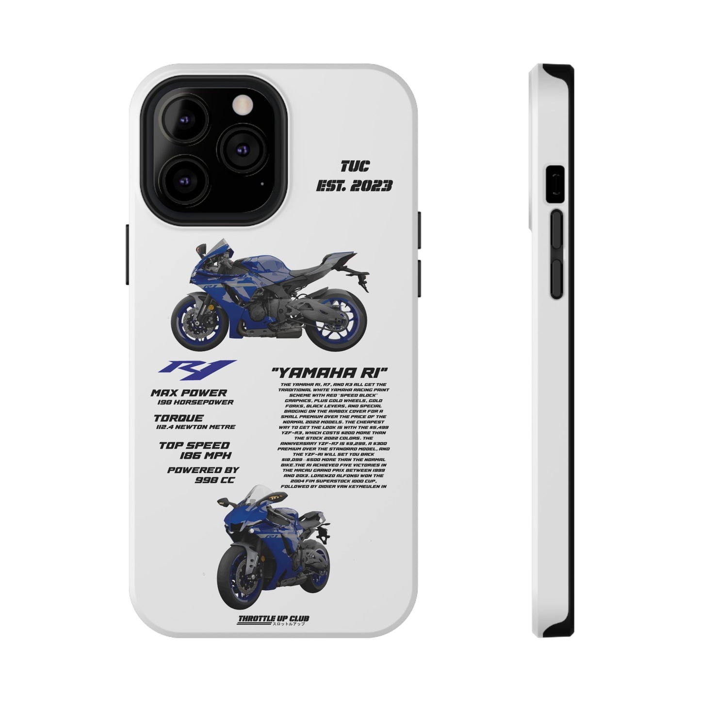 Copy of Copy of Copy of Ninja Kawasaki H2 PHONE CASE IN WHITE