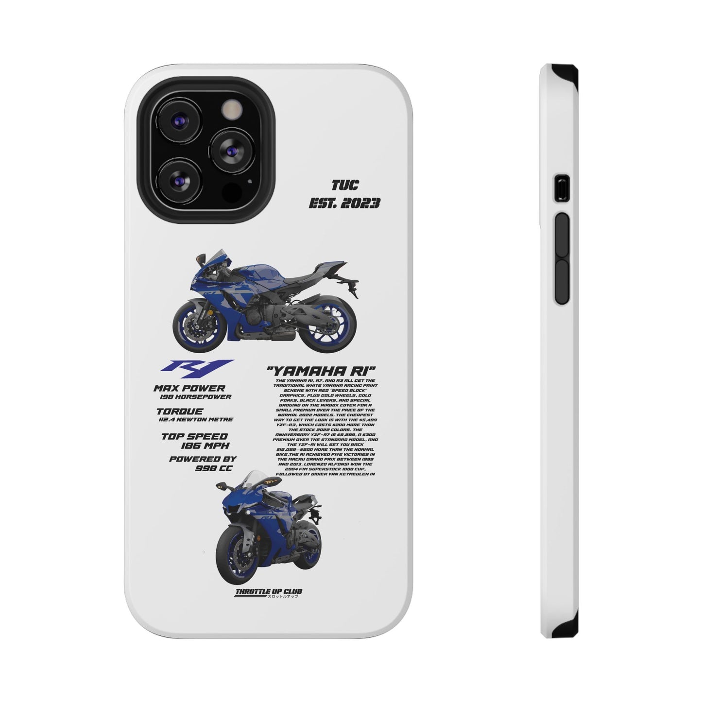 Copy of Copy of Copy of Ninja Kawasaki H2 PHONE CASE IN WHITE