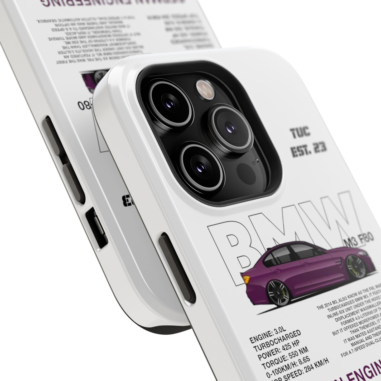 BMW M3 F80 PHONE CASE "GERMAN ENGENEERING"