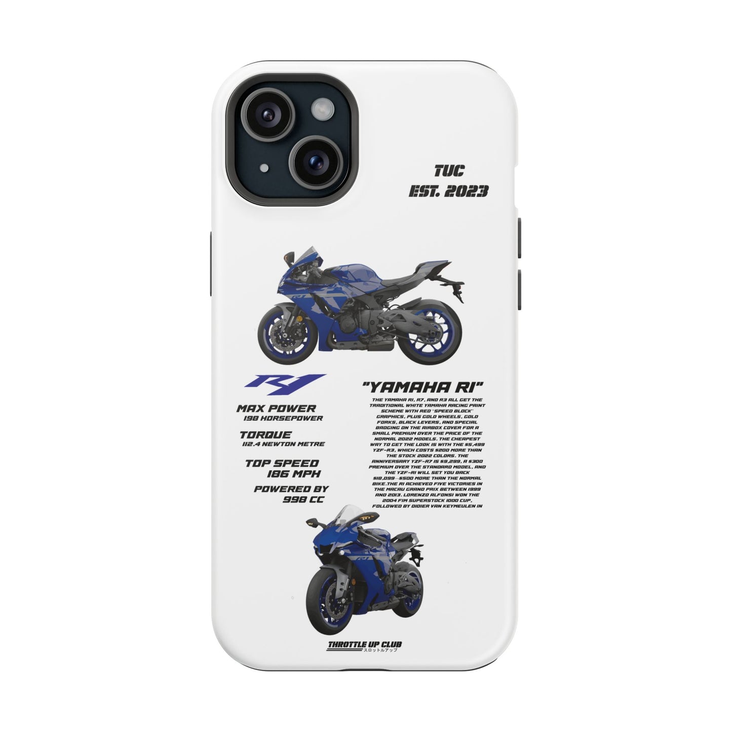 Copy of Copy of Copy of Ninja Kawasaki H2 PHONE CASE IN WHITE