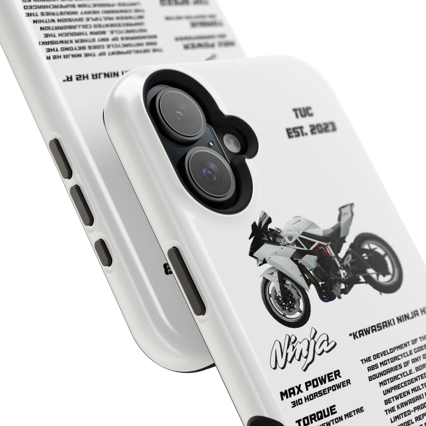 Ninja Kawasaki H2 PHONE CASE IN WHITE