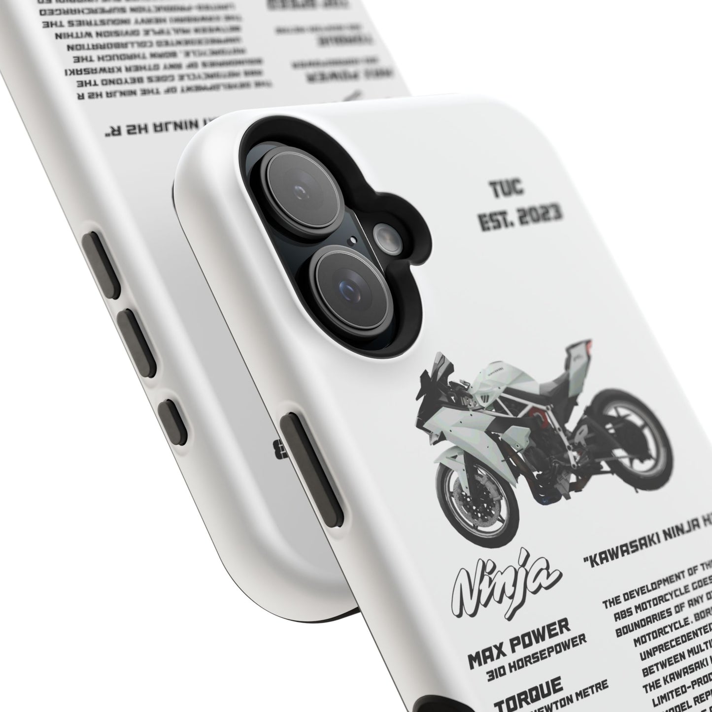 Ninja Kawasaki H2 PHONE CASE IN WHITE