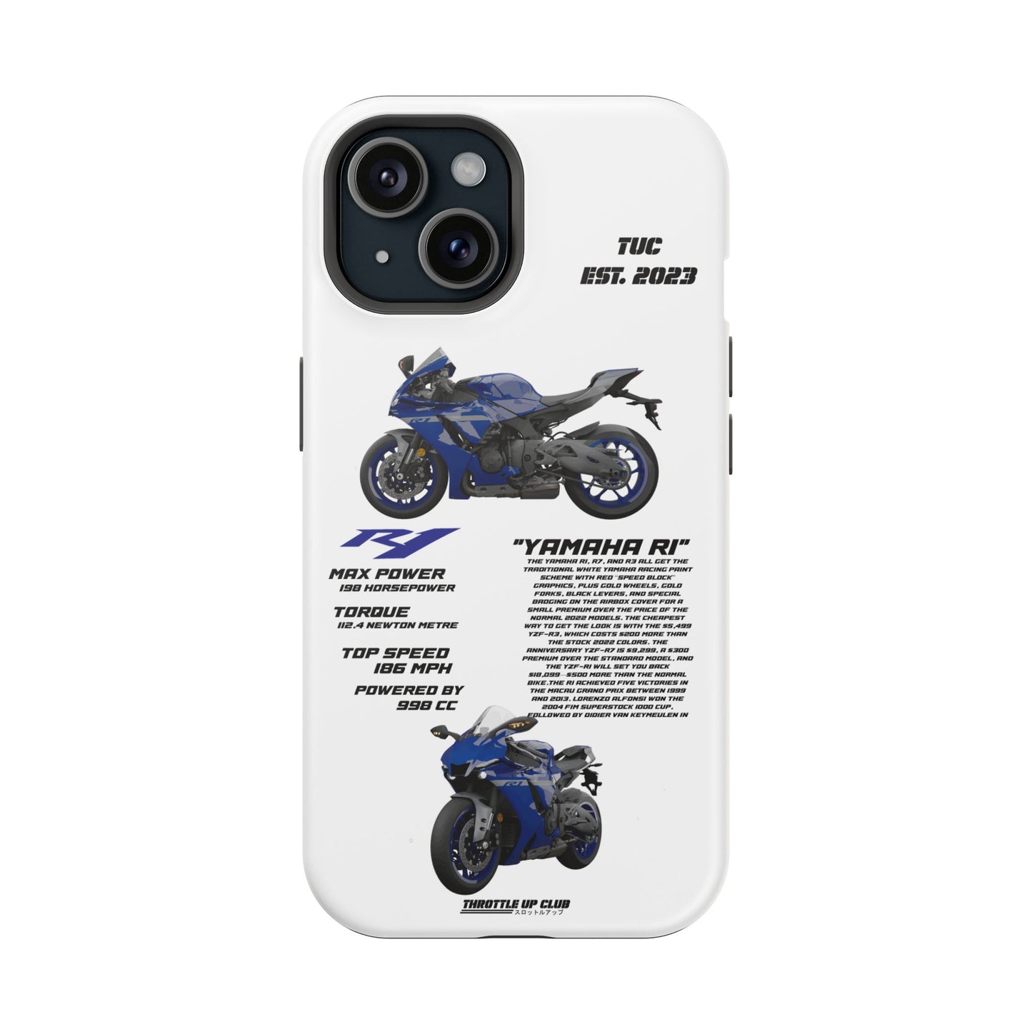 Copy of Copy of Copy of Ninja Kawasaki H2 PHONE CASE IN WHITE