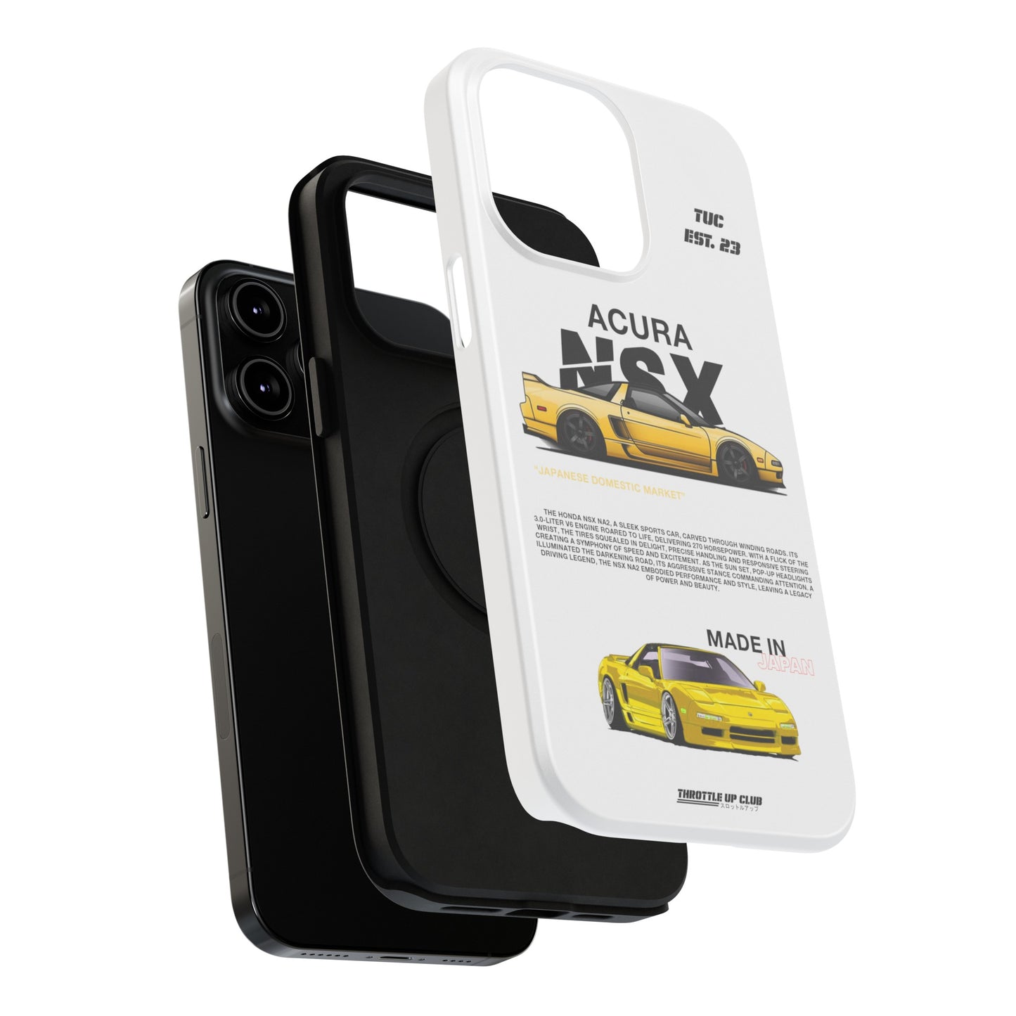 ACURA NSX NA2 PHONE CASE "JAPANESE ENGENEERING" OLD VERSIONS