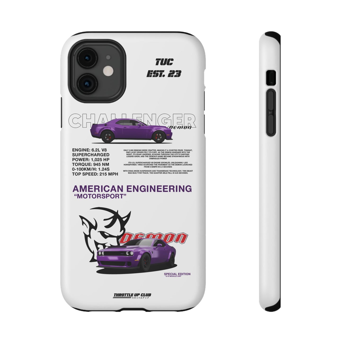 DODGE CHALLENGER DEMON "SPECIAL EDITION" AMERICAN ENGENEERING LINE 10 UNITS