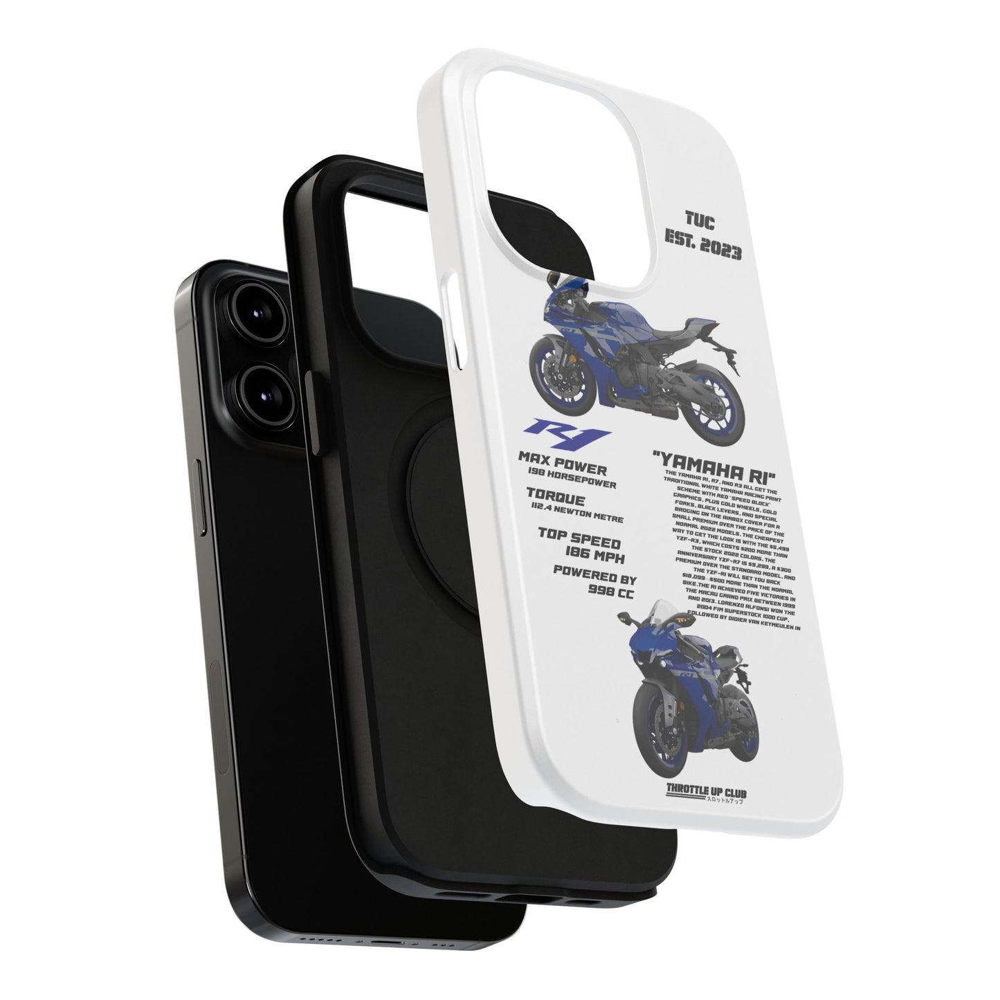 Copy of Copy of Copy of Ninja Kawasaki H2 PHONE CASE IN WHITE